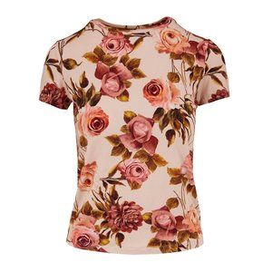 NWOT L'AGENCE Ressi Blush Floral Print Jersey T-Shirt XS